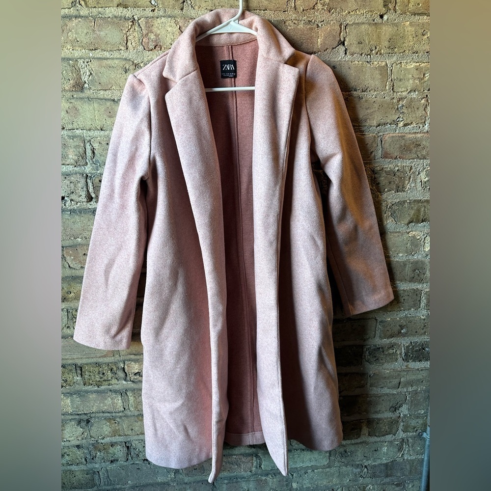 Zara Women's Blush Trench Coat